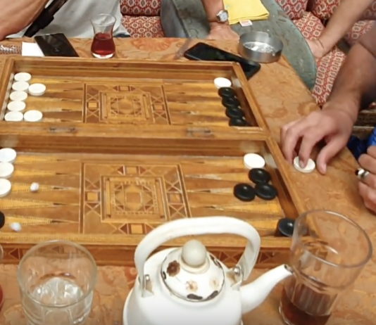 A Game of Backgammon in Beit Jabri, Old Damascus